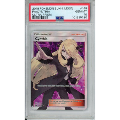 Pokémon Pokemon Graded: Cynthia 148/156 Ultra Prism (2018) Full Art Holo PSA 10