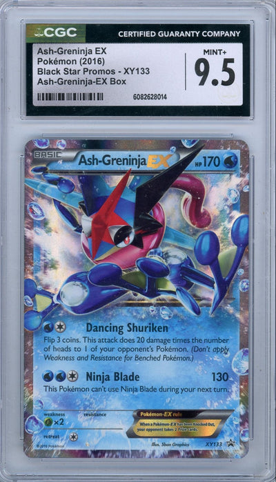 Pokémon Ash-Greninja EX 2016 PokéMon Black Star Promo #Xy133 CGC 9.5