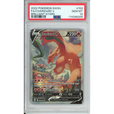 Pokémon Pokemon Graded: Charizard V 153/172 Brilliant Stars (2022) Alt Art Holo PSA 10