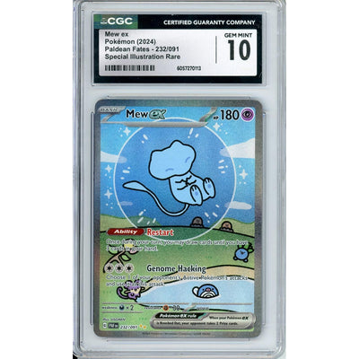 Pokémon Pokemon Graded: Mew EX 232/91 Paldean Fates (2024) SIR Holo CGC 10