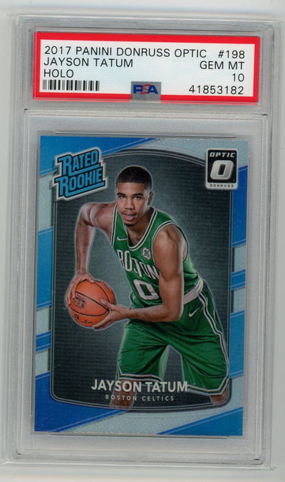 Basketball Panini Jayson Tatum 2017-18 Panini Donruss Optic Holo PSA 10