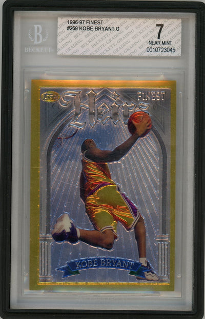 Basketball Topps Kobe Bryant 1996-97 Topps Finest Heirs BGS 7 (W/O Coating)