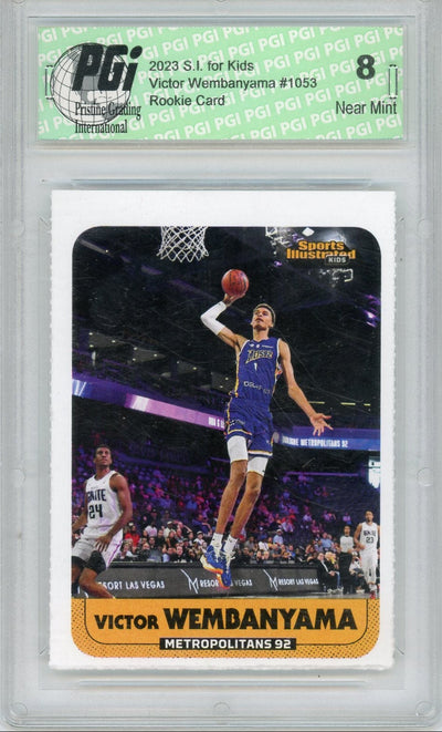 Basketball Victor Wembanyama 2023 Sports Illustrated For Kids Rookie Card Pgi 8