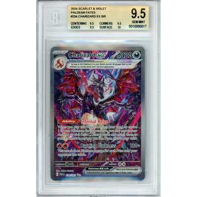 Pokémon Pokemon Graded: Charizard 234/91 Paldean Fates (2024) SIR Beckett 9.5