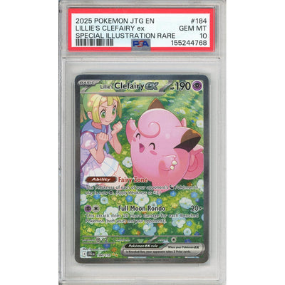Pokémon Pokemon Graded: Lillie'S Clefairy EX 184/159 Journey Together (2025) SIR Holo PSA 10