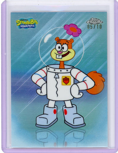 Pokémon Topps Sandy Cheeks 2025 Topps Chrome Spongebob Sb-129 (SSP) #'D 05/10