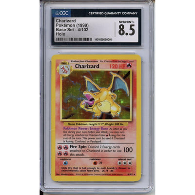 Pokémon Pokemon Graded: Base Set Charizard CGC 8.5