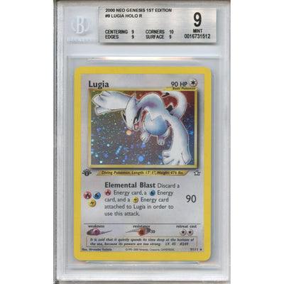Pokémon Pokemon Graded: 1st Edition Lugia Beckett 9