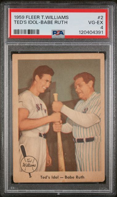 Baseball 1959 Fleer Ted Williams #2 Ted'S Idol-Babe Ruth PSA 4
