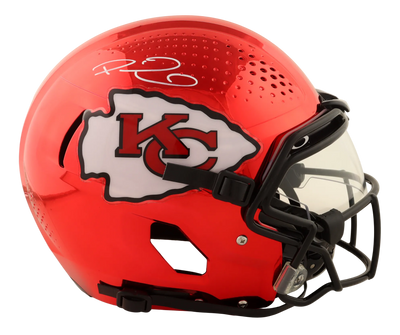 Football Patrick Mahomes Autographed Chiefs Custom Full-Size Authentic On-Field Zero2 Helmet With Visor (Fanatics Coa)