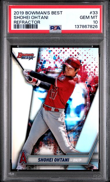 Baseball Bowman Shohei Ohtani 2019 Bowmans Best Refractor PSA 10