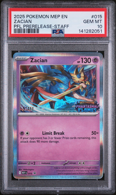 Sports PSA 10zacian #15 Mep Black Star Promo