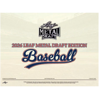 Baseball 2026 Leaf Metal Draft Baseball Jumbo Box