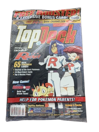 Sports Top Deck Magazines (Wotc) - May 2000 No. 6 Sealed With Fossil Booster Pack & Dark Charmeleon Promo