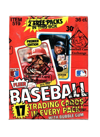 Baseball 1981 Fleer Baseball Wax Box (Bbce Wrapped)