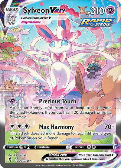 Pokémon Sylveon VMAX (Alternate Art Secret) - Swsh07: Evolving Skies (Swsh07)