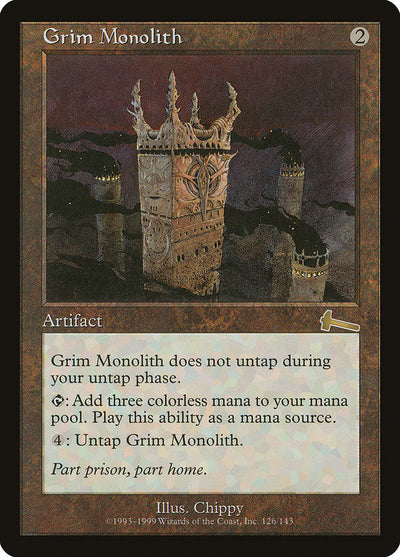 Magic The Gathering Grim Monolith - Urza'S Legacy (Ulg)