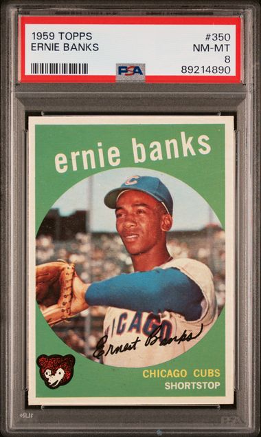 Baseball Topps Ernie Banks 1959 Topps #350 PSA 8