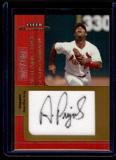 Pokémon Panini 2002 Fleer Maximum Albert Pujols /100 St. Louis Cardinals Auto