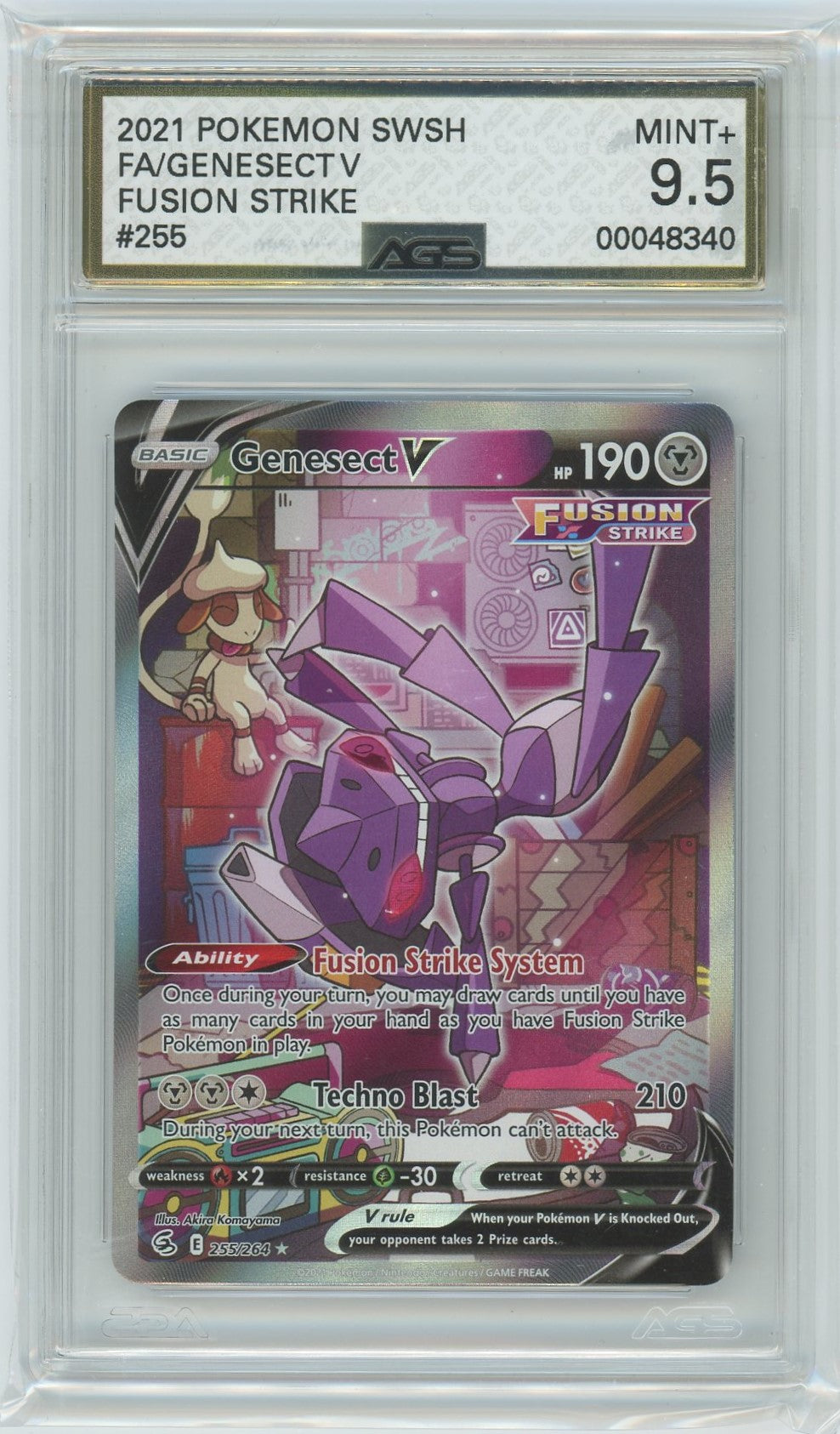 Ags (Mint+ 9.5) Genesect V #255 - Fusion Strike (#00048340)