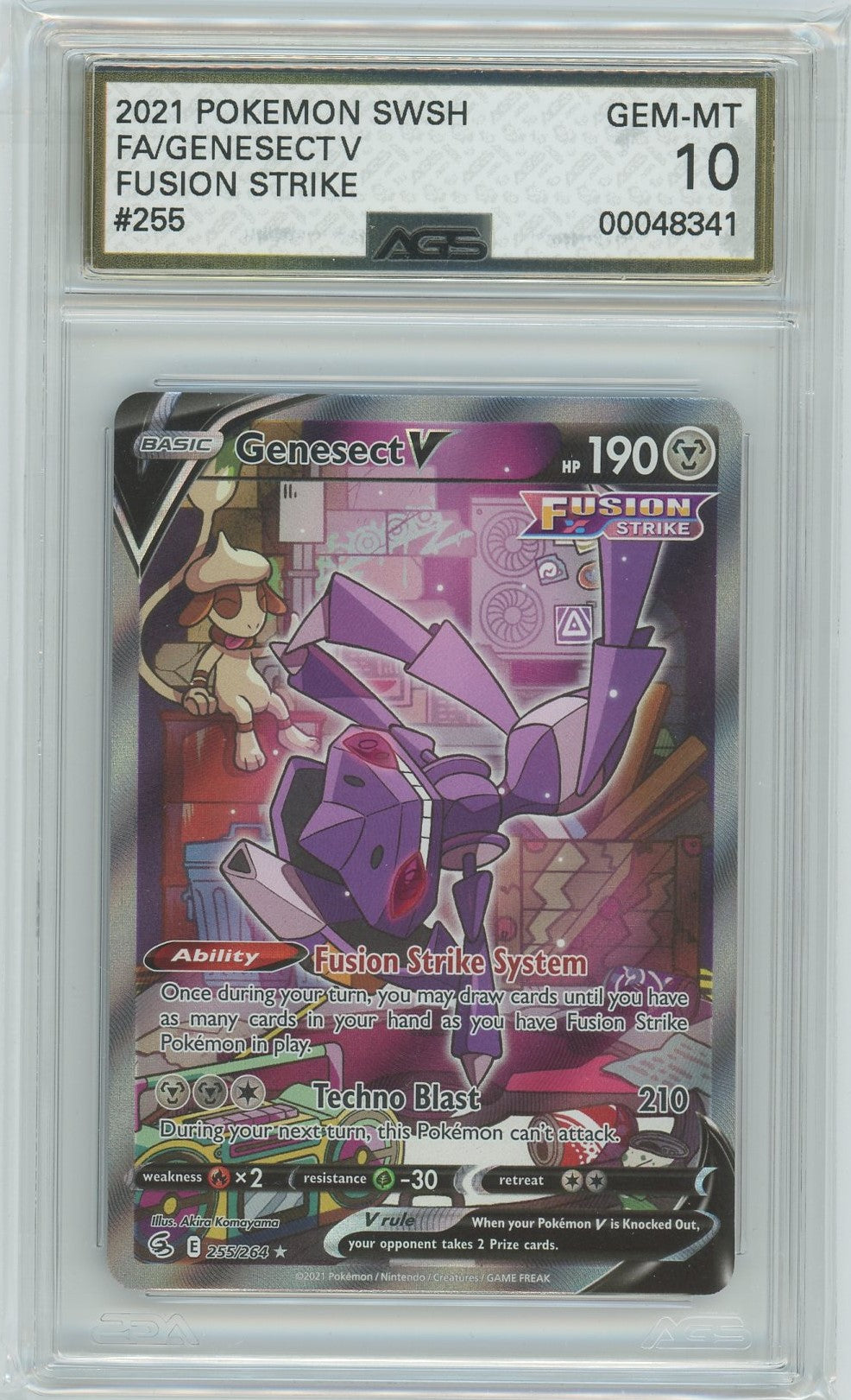 Ags (Gem-Mt 10) Genesect V #255 - Fusion Strike (#00048341)