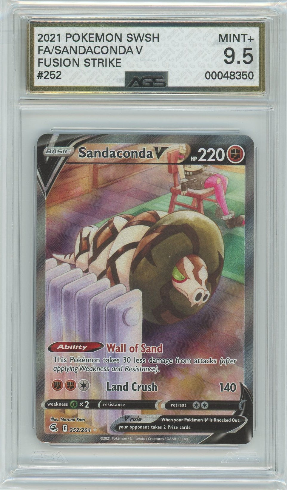 Ags (Mint+ 9.5) Sandaconda V #252 - Fusion Strike (#00048350)