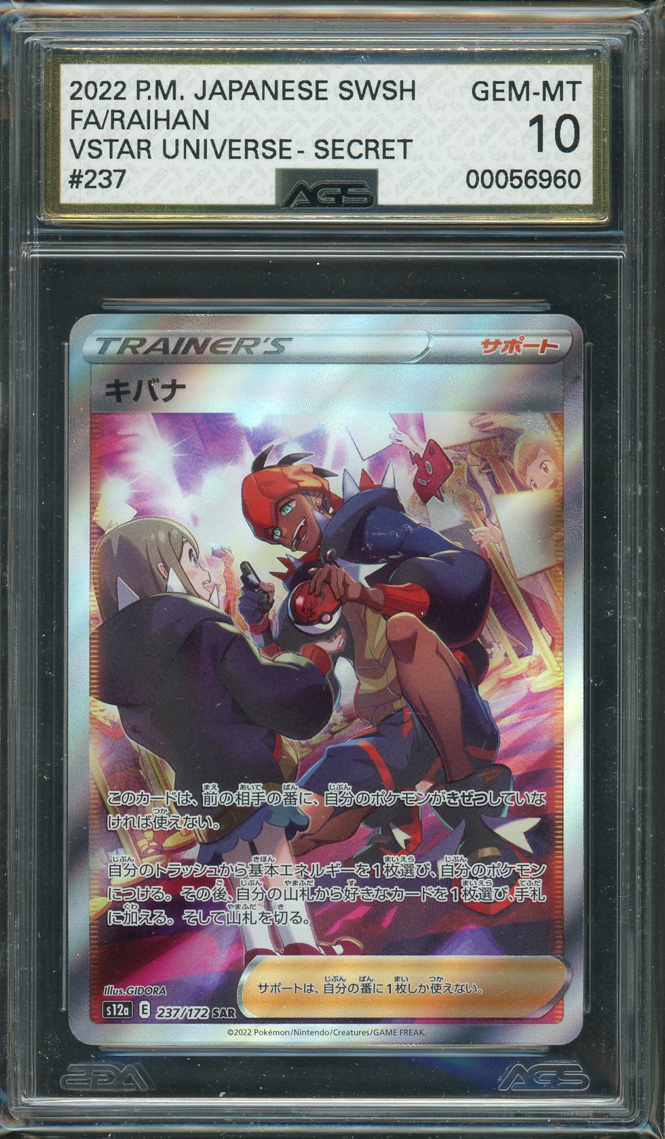Ags (Gem-Mt 10) Raihan #237 (Japanese) - Vstar Universe (#00056960)