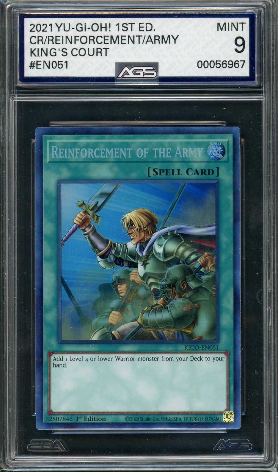 Ags (Mint 9) Reinforcement Of The Army #En051 - King's Court (#00056967)