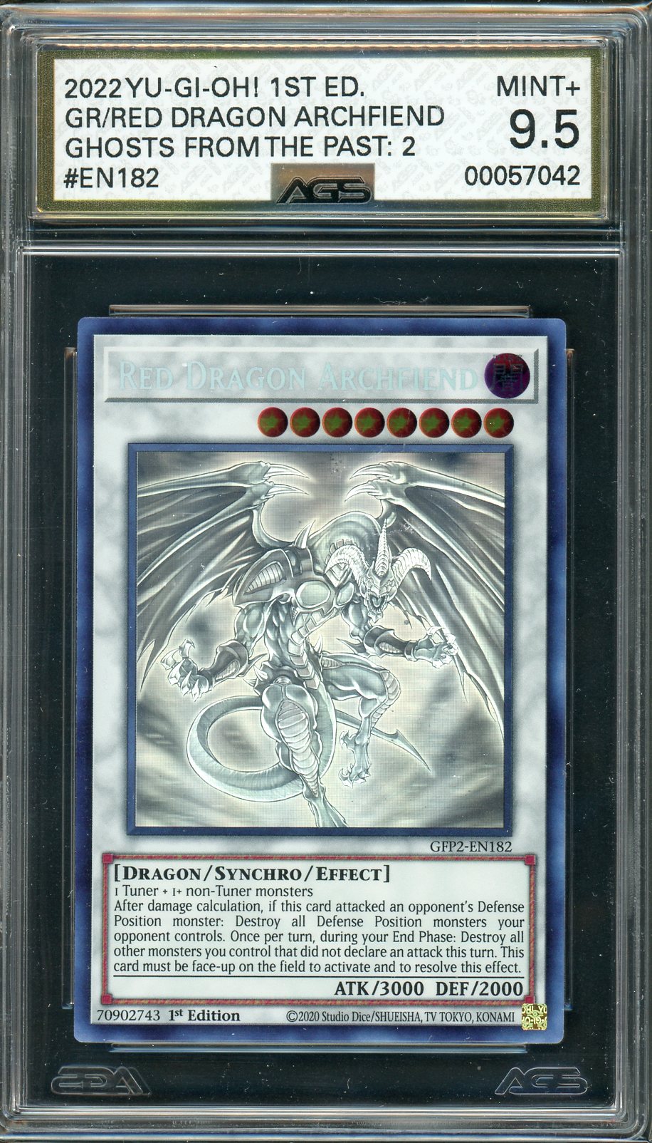 Ags (Mint+ 9.5) Red Dragon Archfiend #En182 - Ghosts From The Past The 2Nd Haunting (#00057042)