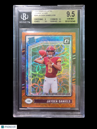 Sports 2024 Donruss Optic Orange Scope Jayden Daniels Rr #248 BGS 9.5