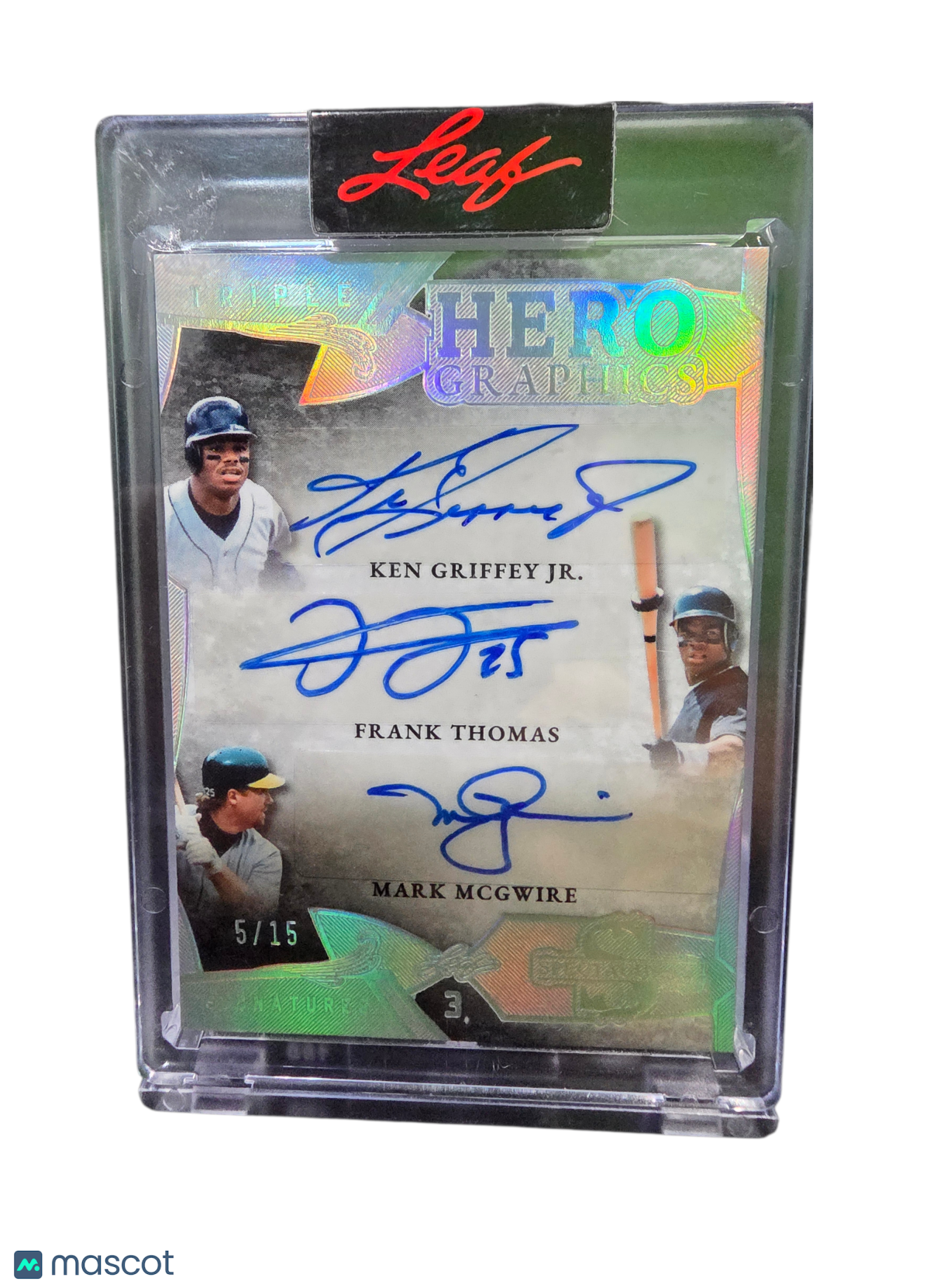 Sports 2025 Leaf Triple Hero Ken Griffey Jr. Mark Mcgwire Frank Thomas #H3-4 5/15