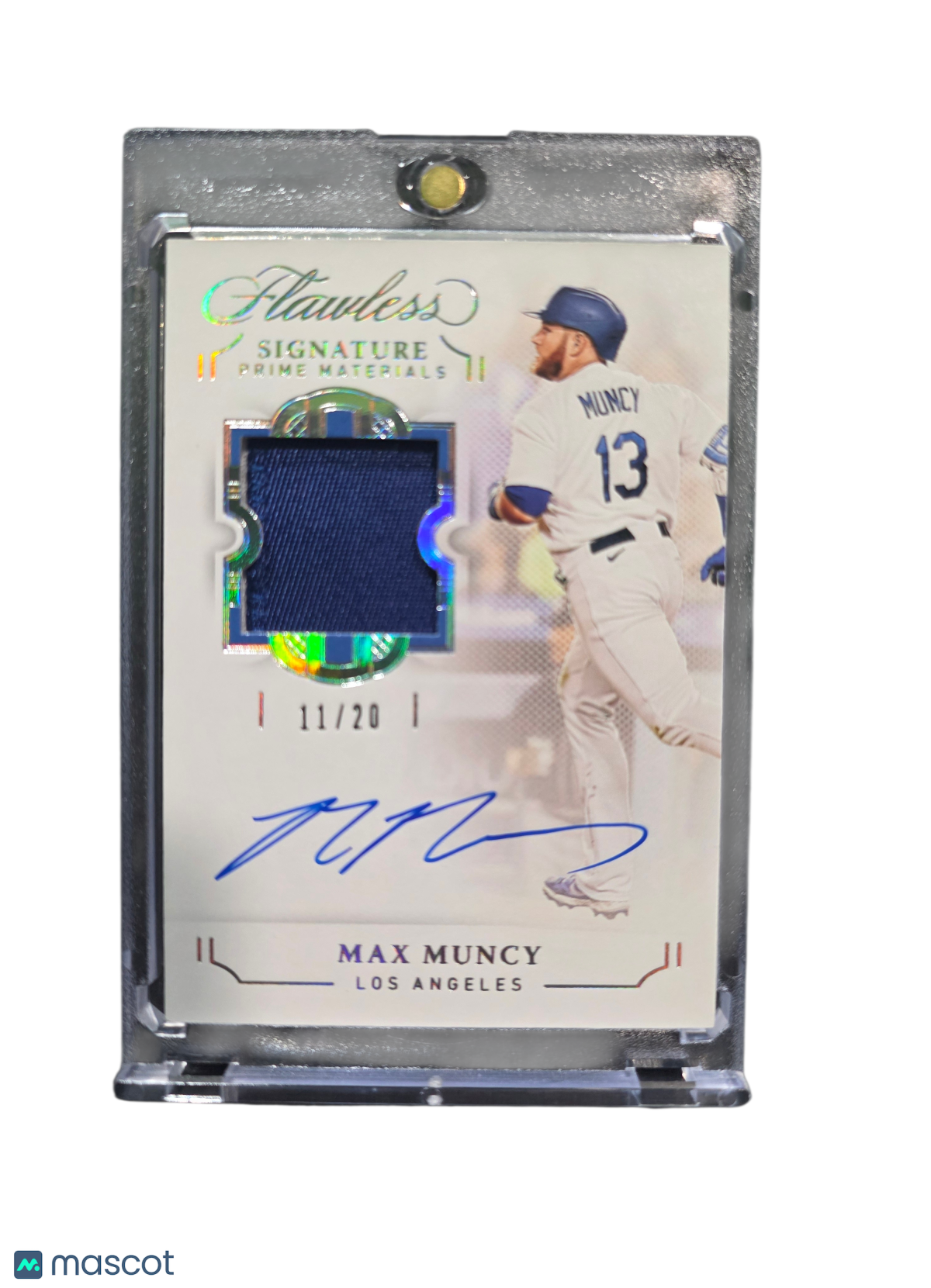 Sports Panini 2022 Panini Flawless Signature Prime Materials Max Muncy #Spm-Mm Patch 11/20