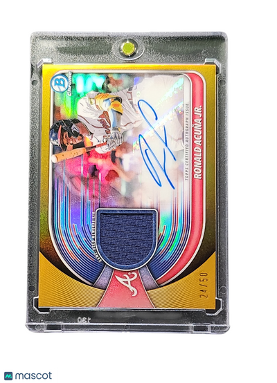 Baseball Bowman 2025 Bowman Chrome Ronald AcuñA Jr. #Bcar-Raj Gold Relic 24/50