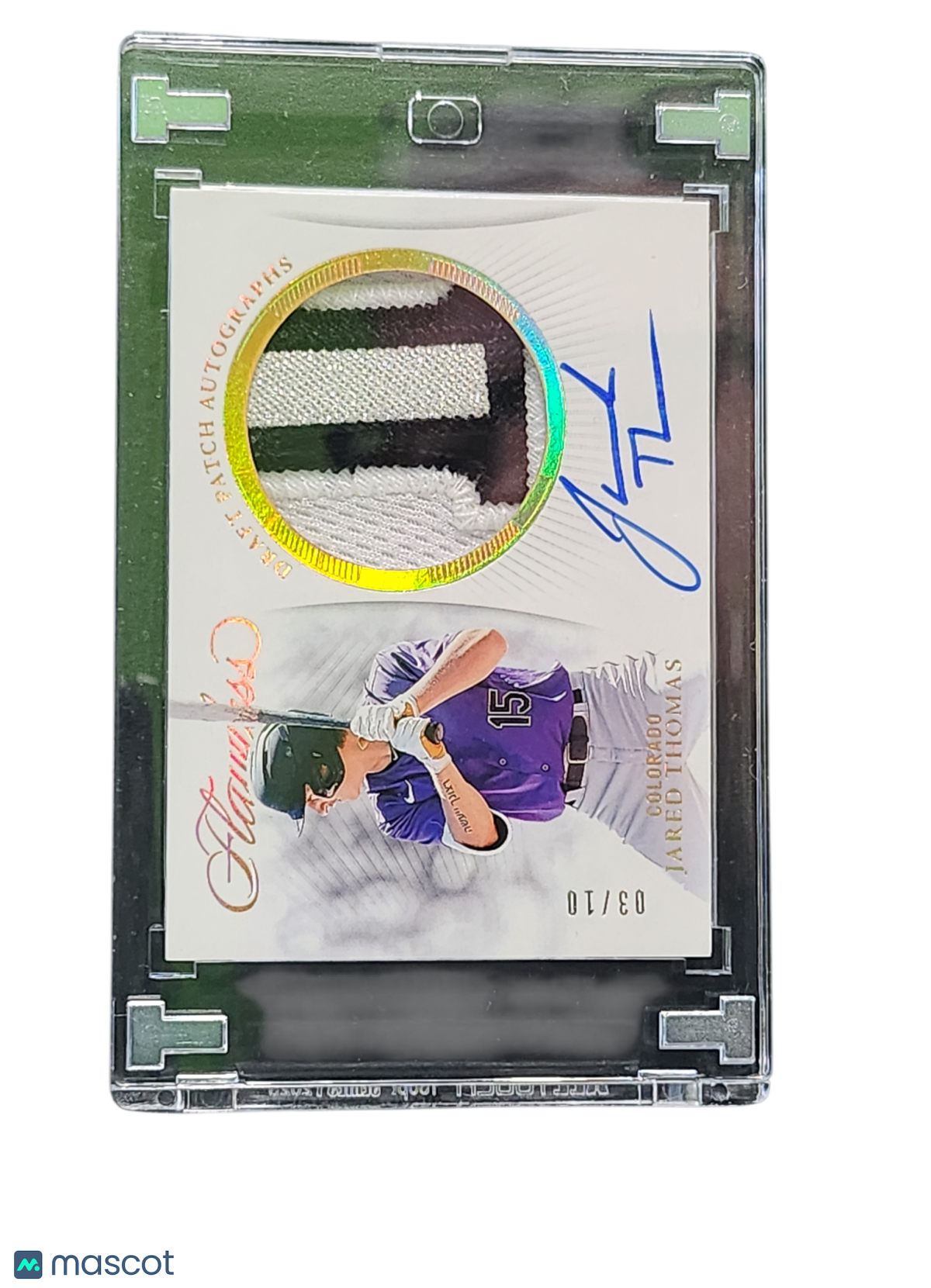 Sports Panini 2025 Panini Flawless Jared Thomas #DP-Jt The Diamond