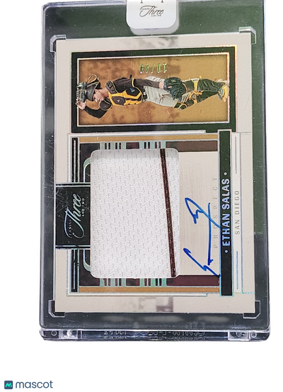 Baseball Panini 2024 Panini Three And Two Baseball Ethan Salas #Pja-Es Jersey Patch