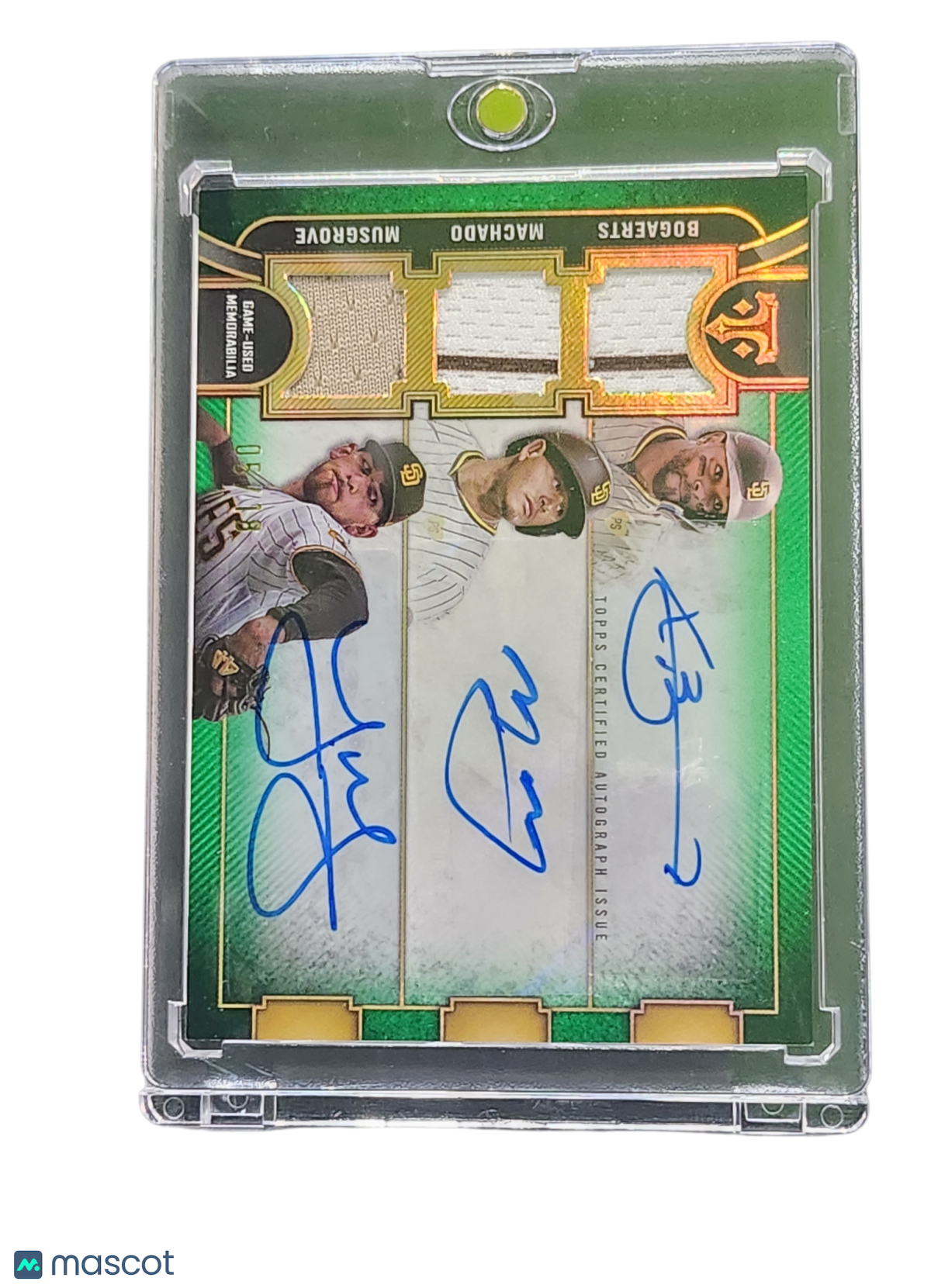 Sports Topps 2024 Topps Xander Bogaerts Manny Machado Joe Musgrove #Arc-Bmm Auto Relic Combo