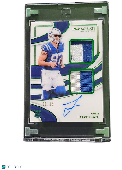 UFC MMA Panini 2024 Panini Immaculate Collection Laiatu Latu #Ispr-Llu 01/18 Patch