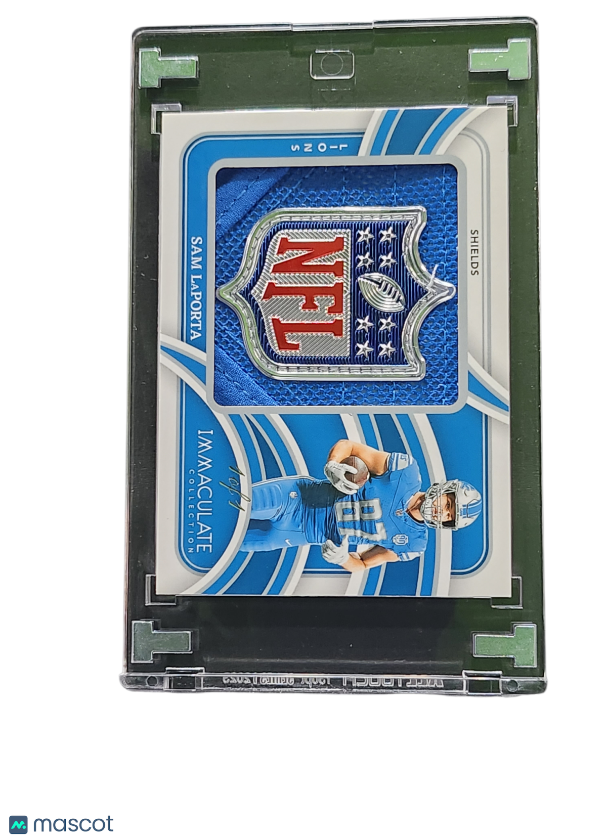 UFC MMA Panini 2024 Panini Immaculate Collection Sam Laporta #Il-Sla Shields NFL Shield Patch