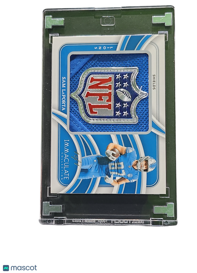 UFC MMA Panini 2024 Panini Immaculate Collection Sam Laporta #Il-Sla Shields NFL Shield Patch