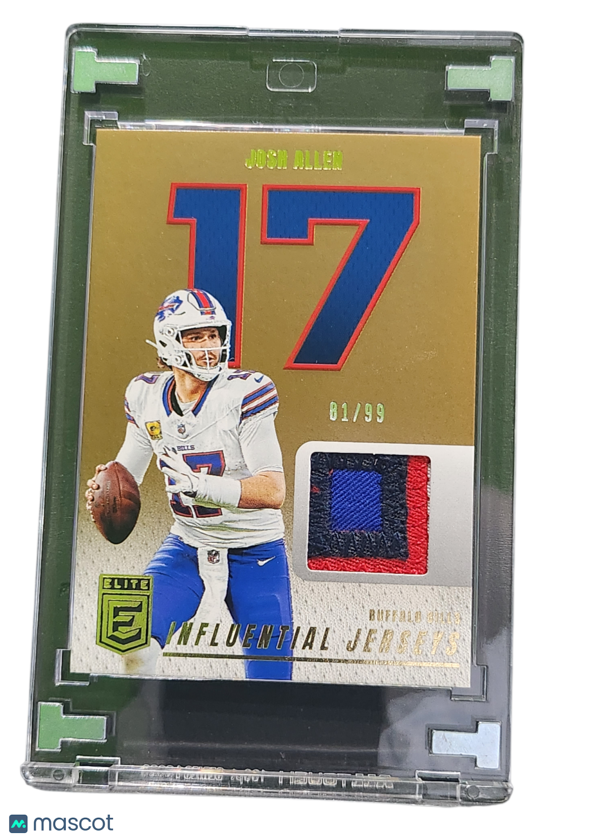 Football Panini 2025 Panini Donruss Elite Jerseys Josh Allen #Ij-Jan 81/99 Jersey Patch