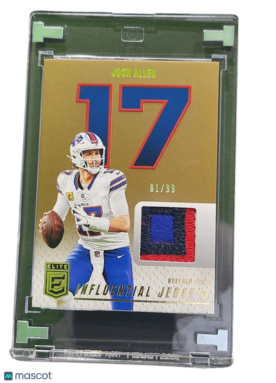 Football Panini 2025 Panini Donruss Elite Jerseys Josh Allen #Ij-Jan 81/99 Jersey Patch