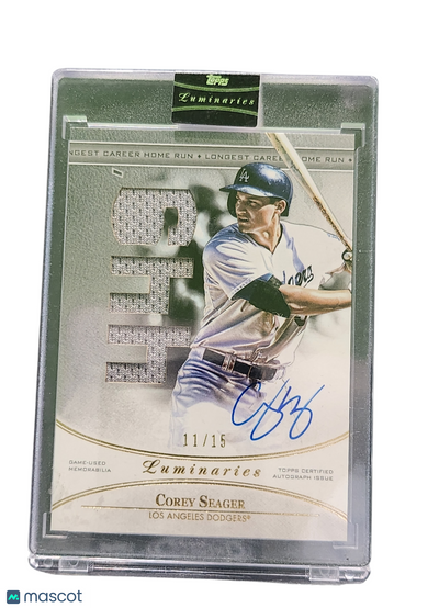 Sports Topps 2017 Topps Luminaries Corey Seager #Hrkr-Cs Home Run Kings Auto Relic /15