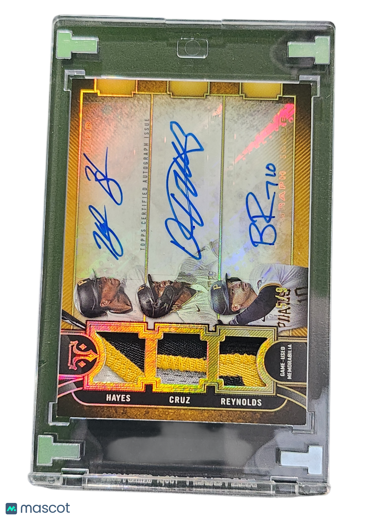 Sports Topps 2024 Bryan Reynolds Ke'Bryan Hayes Oneil Cruz Auto Relic Combo -Used Memorabilia