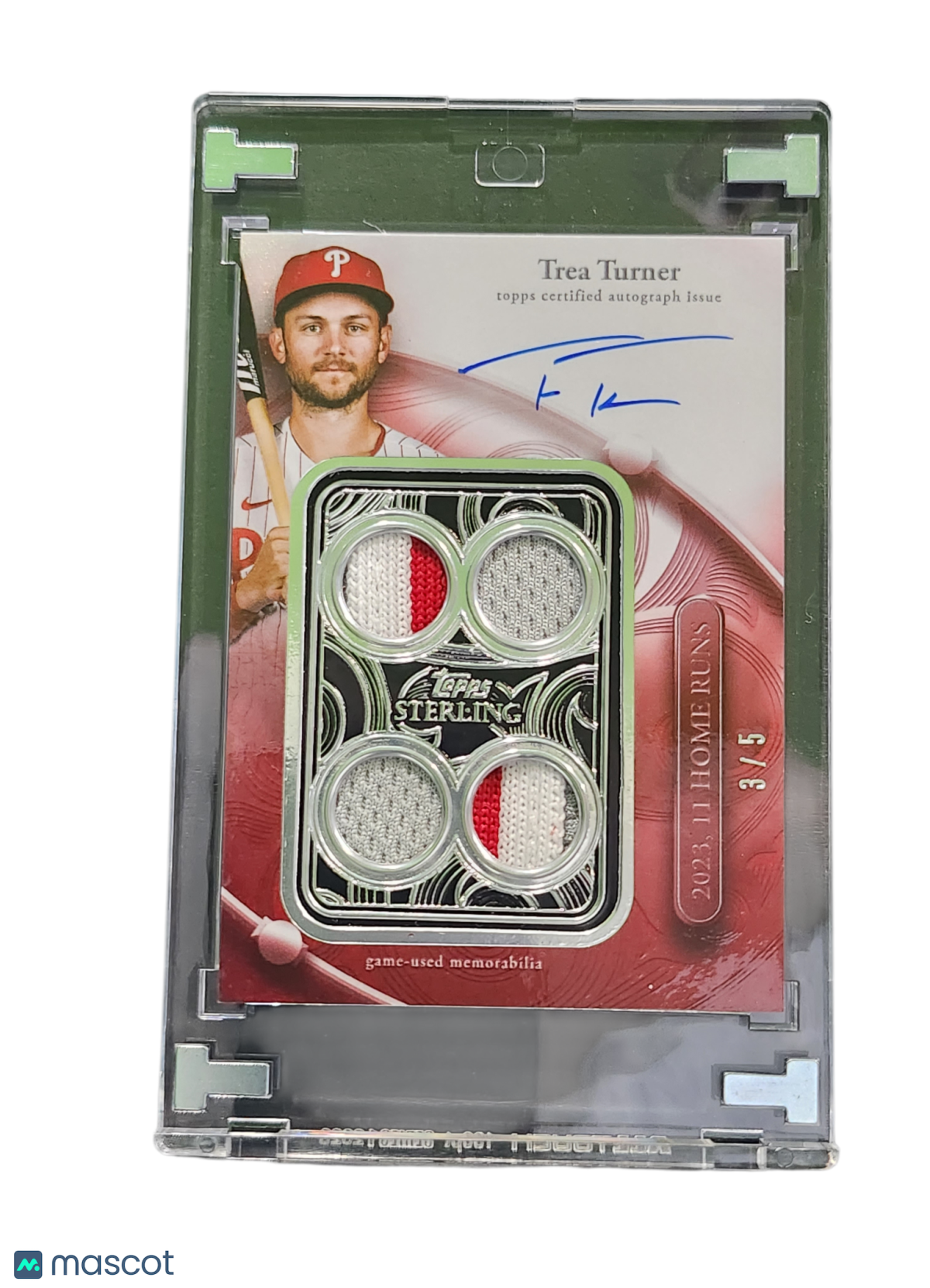 Baseball Topps 2024 Topps Sterling Trea Turner #Swar-Tt Gameused /5 Sterling Auto Relic Card
