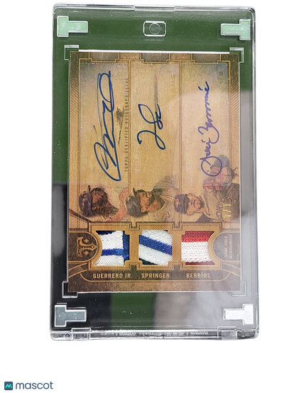 Sports Topps 2024 Vladimir Guerrero Jr. BerríOs Springer Arc-Gsb Auto Triple Relic Game-Used