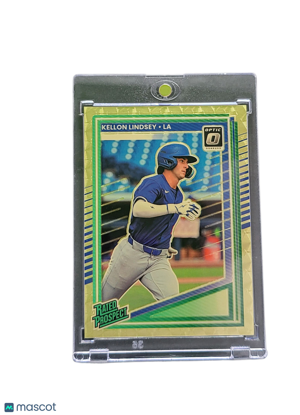 Sports Panini 2025 Panini Donruss Optic Prizm Kellon Lindsey 191 Gold Vinyl 1/1 Rated Prospect
