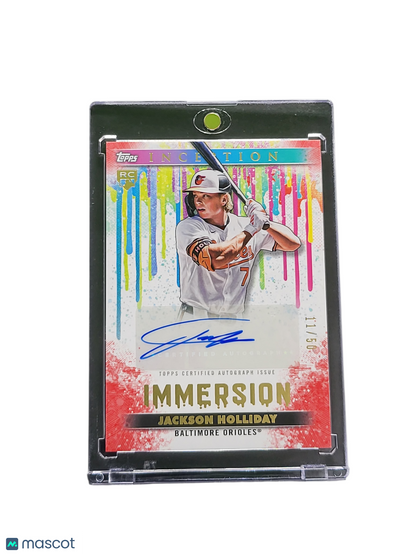 Sports Topps 2024 Topps Inception Immersion Jackson Holliday #Ia-Jh 11/50 Rc