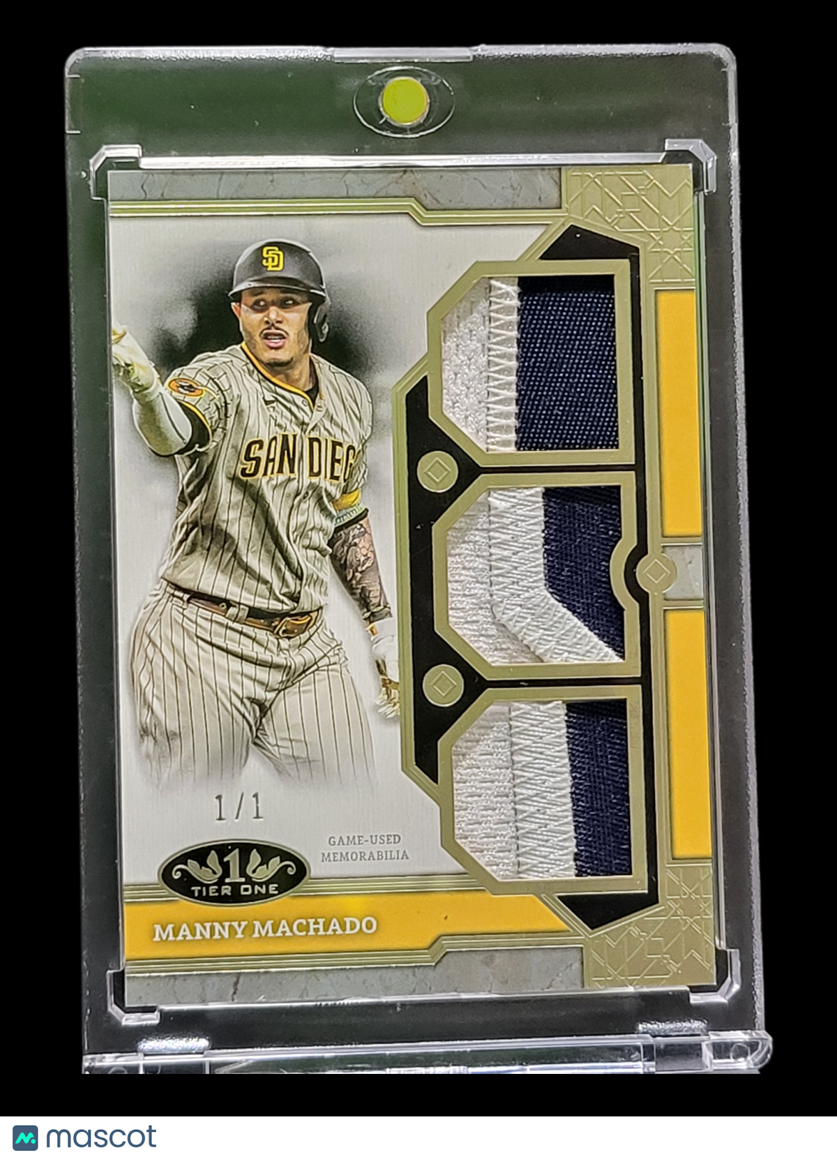 UFC MMA Topps 2024 Topps Manny Machado #T1r-Mma 1 / 1 Triple Patch Relic Card Game-Used