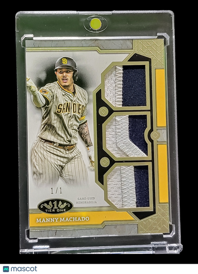 UFC MMA Topps 2024 Topps Manny Machado #T1r-Mma 1 / 1 Triple Patch Relic Card Game-Used