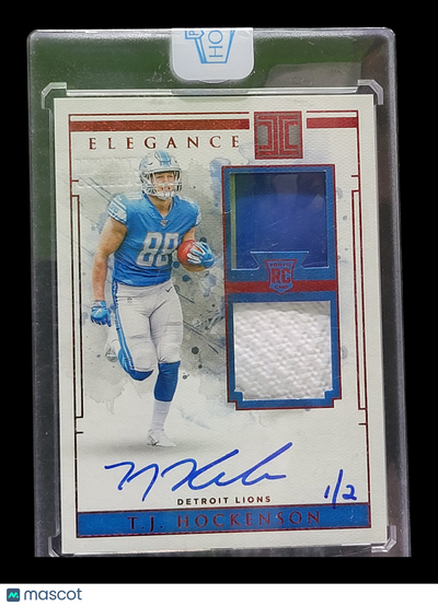 Sports Panini 2019 Panini Elegance T.J. Hockenson #121 Dual Patch Player-Worn 1/2 Rc
